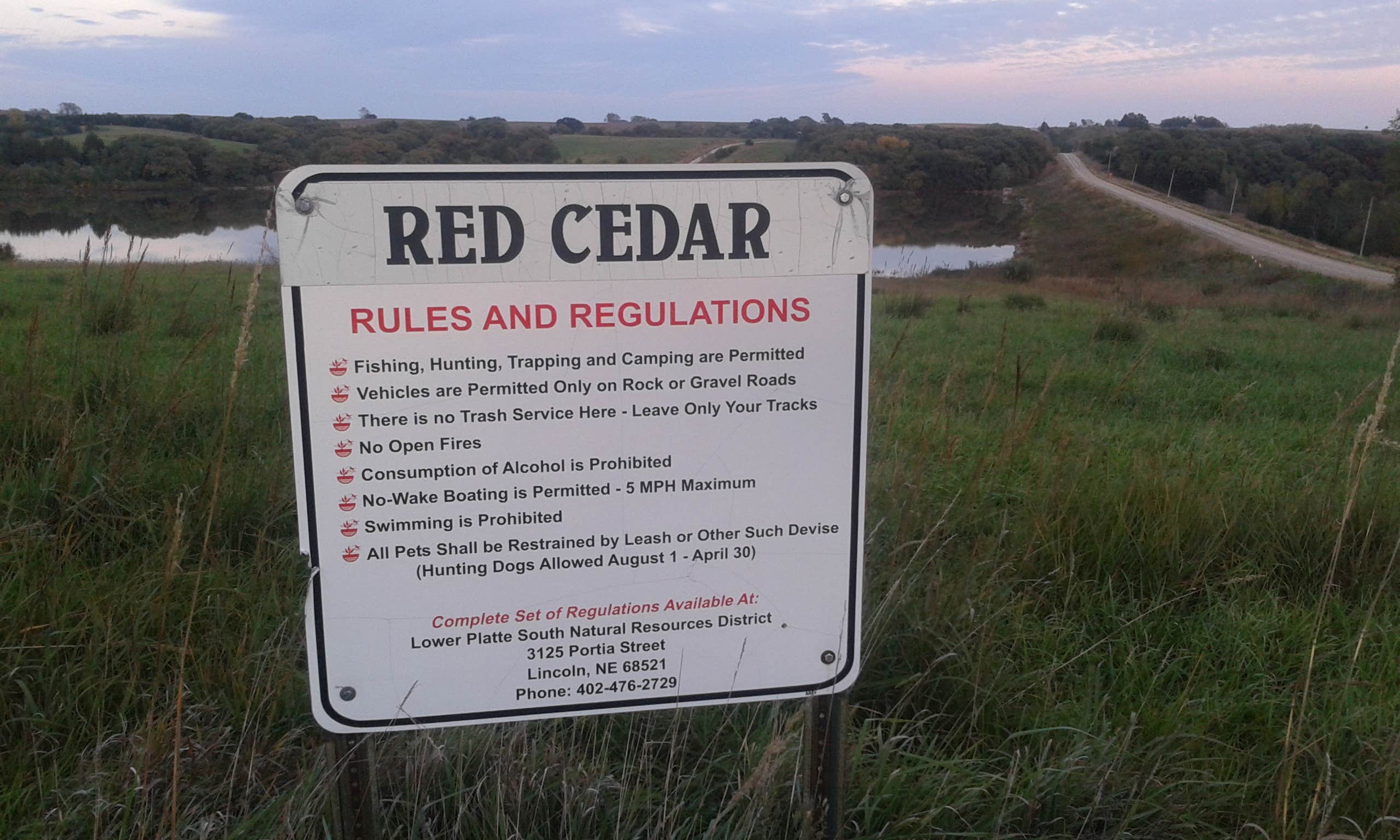 Camper-submitted photo at Red Cedar Lake near Brainard, NE