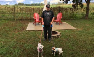 Karen H.'s photo of camping with pets at Spacious Skies Shenandoah Views near Shenandoah, VA