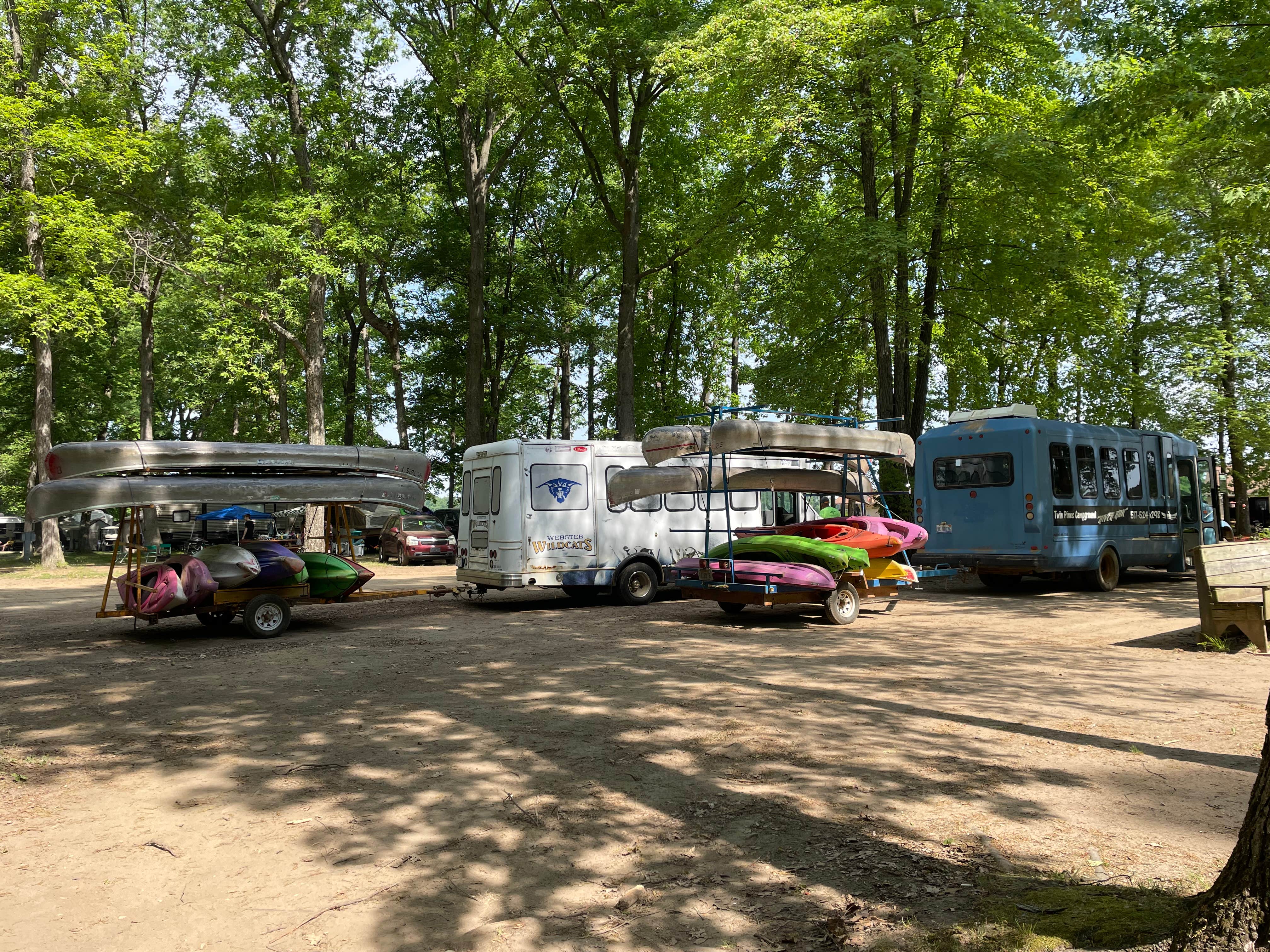 Kyla T.'s photo of rv camping at Twin Pines Campground & Canoe Livery near Albion, MI