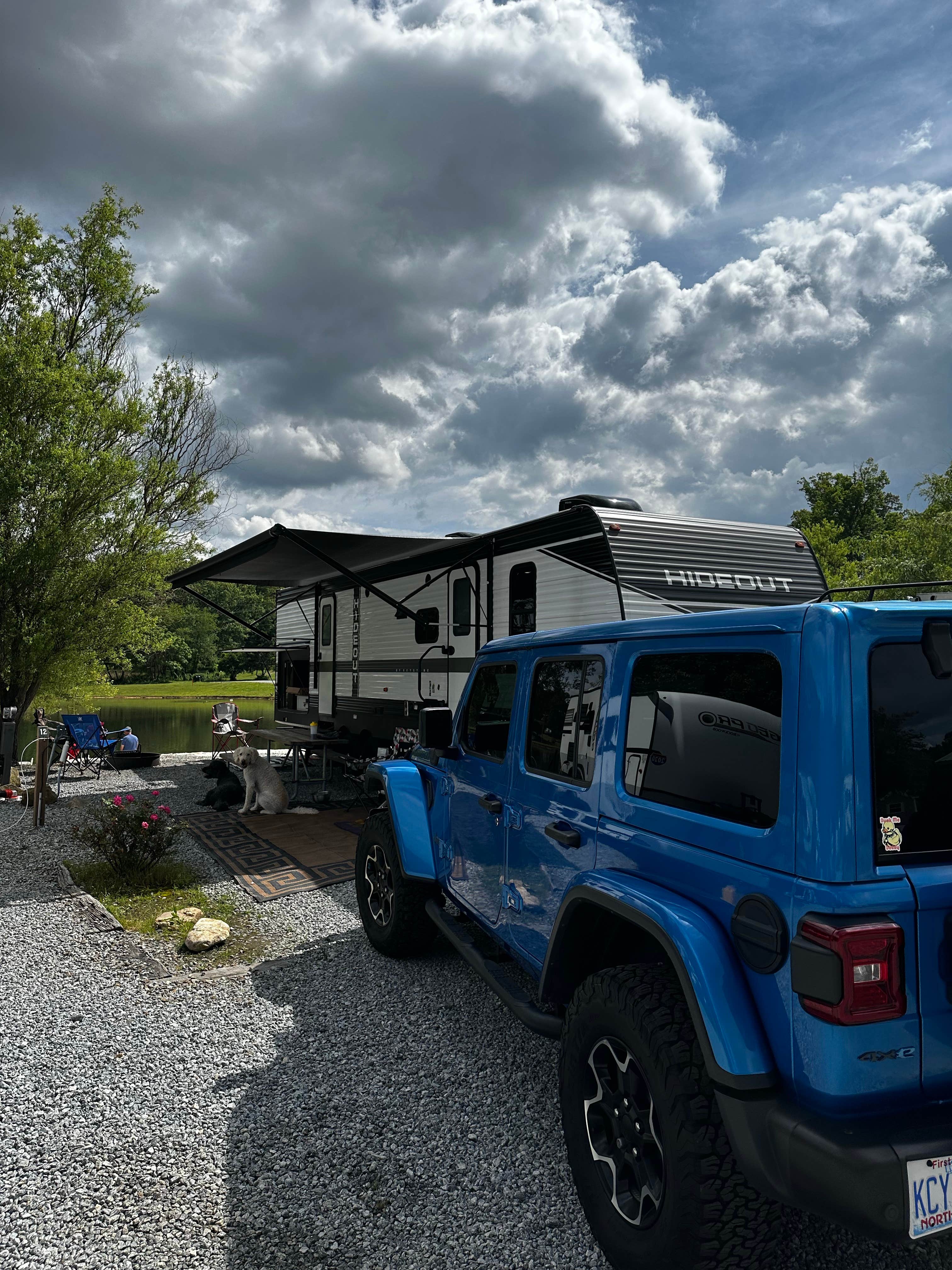 Autumn S.'s photo of camping with pets at Rutledge Lake RV Resort near Asheville, NC