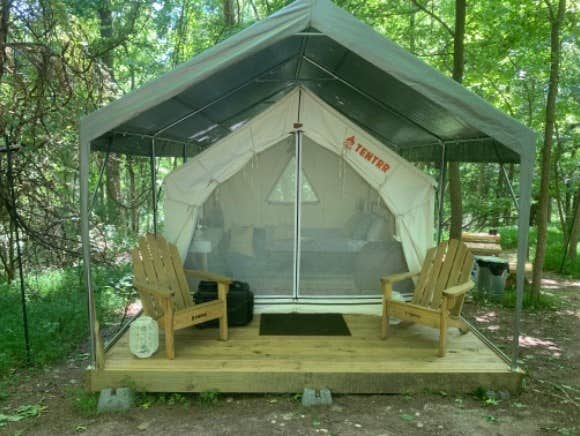 The Dyrt's photo at Tentrr Signature Site - Barbara's Serenity - Coleman Outfitted Site near Huntingtown, MD