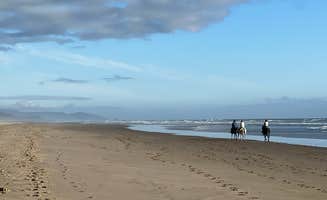 Chris N.'s photo of camping with a horse at Nehalem Bay State Park Campground near Tillamook State Forest