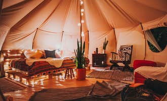 Camping near Yogi Bear's Jellystone Park Golden Valley: Sovereign Fireside Glampground, Rutherfordton, North Carolina