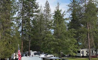 mary F.'s photo of camping with pets at RV Park At Chewelah Golf & Country Club near Cusick, WA