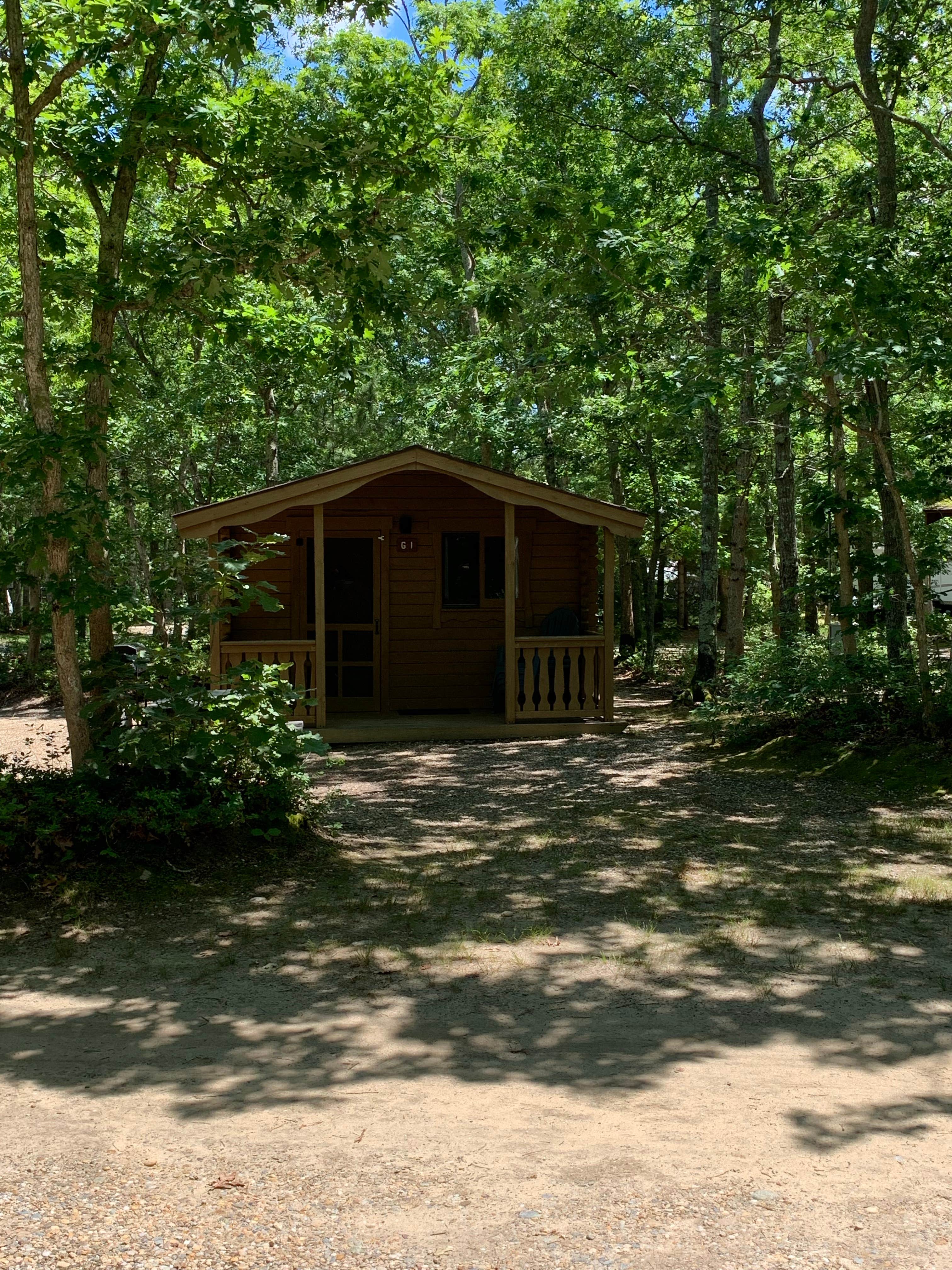 Sable Q.'s photo of a cabin at Marthas Vineyard Family Campground near Brockton, MA