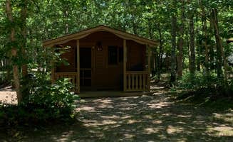 Sable Q.'s photo of a cabin at Marthas Vineyard Family Campground near Barnstable Town, MA
