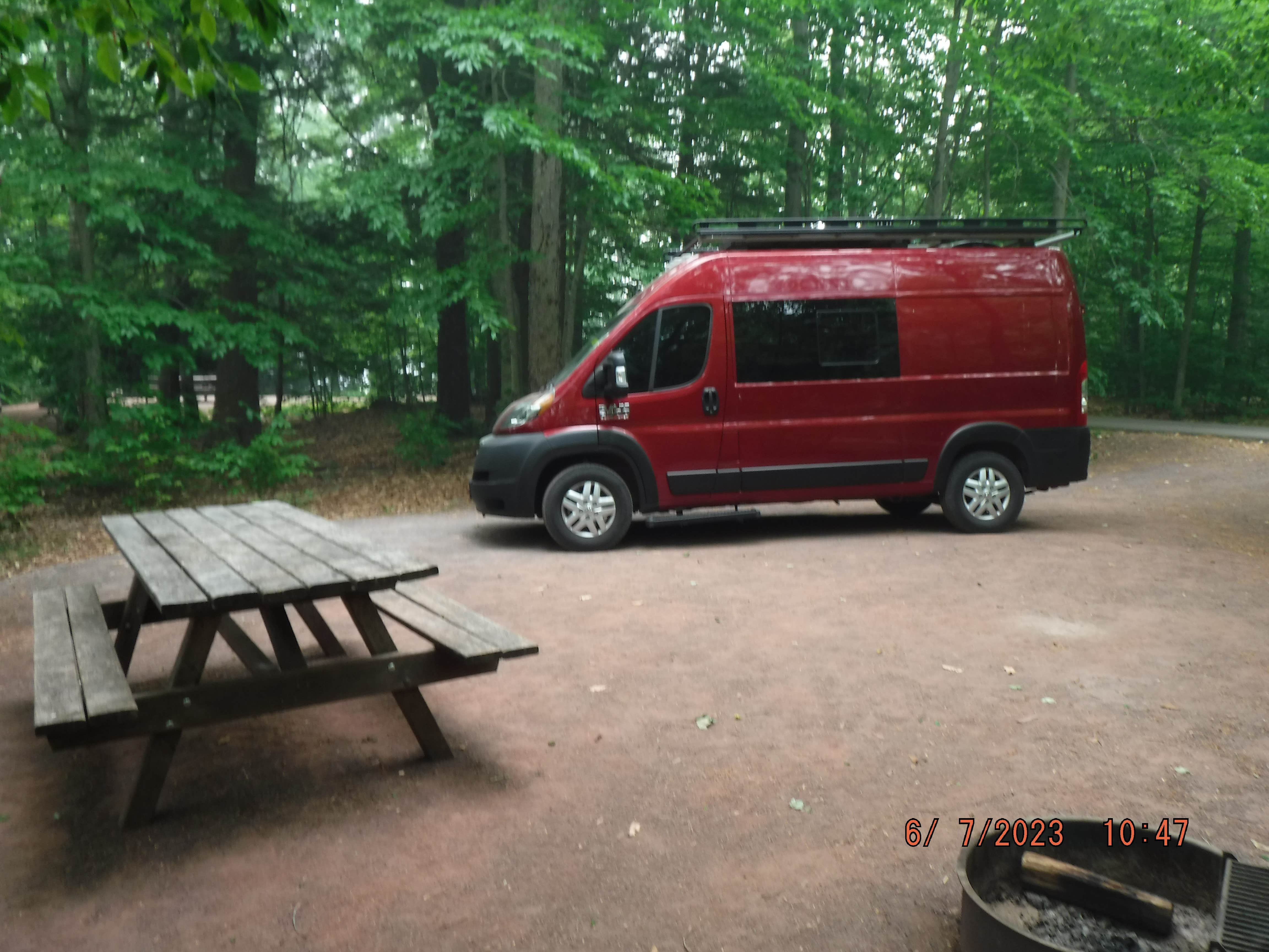 David B.'s photo of rv camping at Ricketts Glen State Park Campground near Tunkhannock, PA