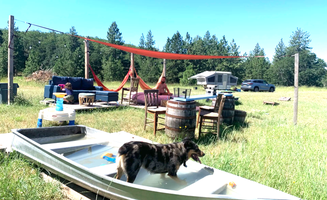 Aidan P.'s photo of camping with pets at Van Life Campground @ Roots Rise Farmstead near The Dalles, OR