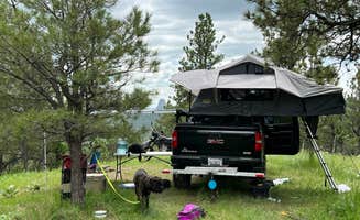Adam S.'s photo of camping with pets at Storm Hill BLM Land Dispersed Site near Devils Tower National Monument