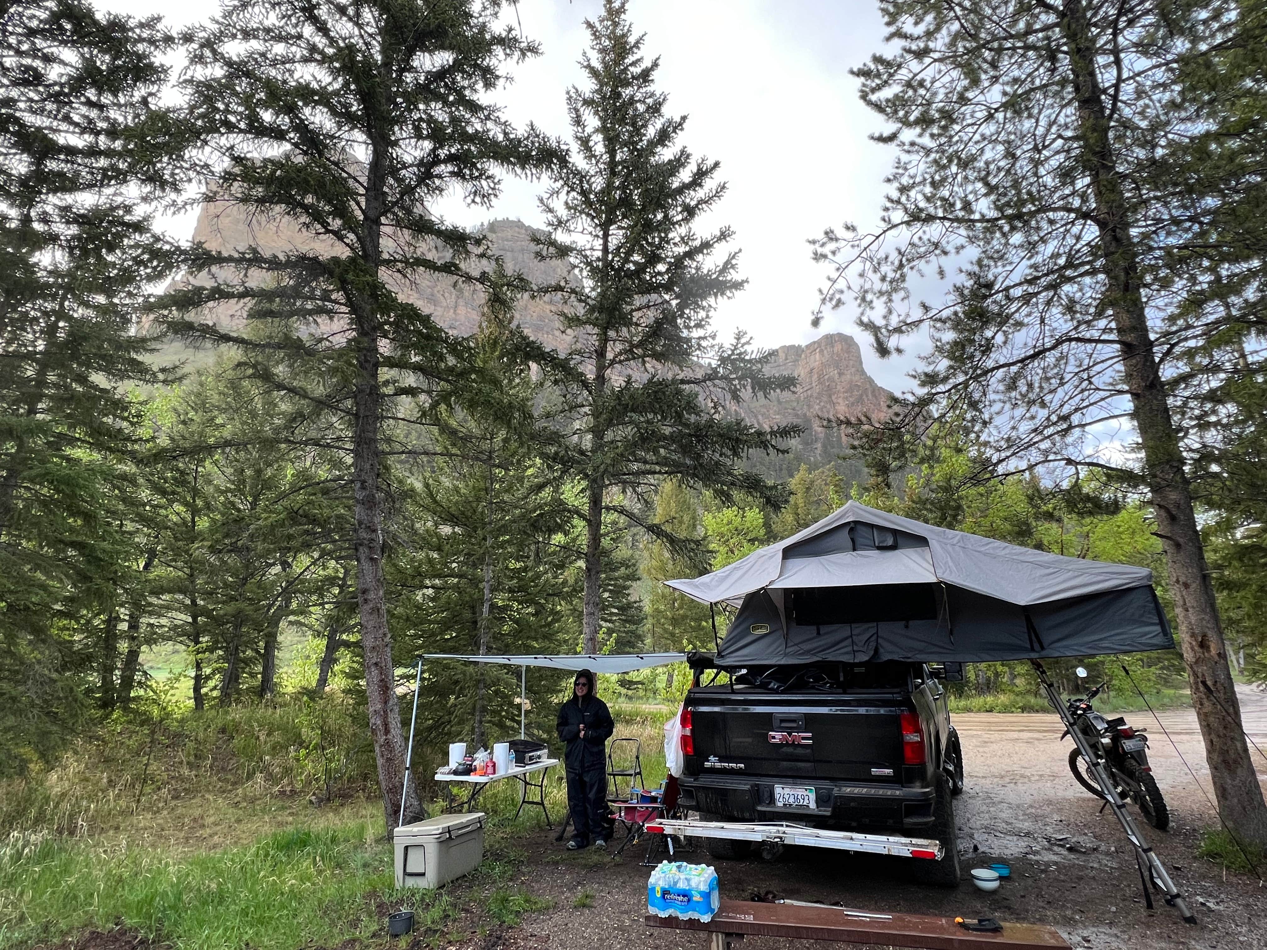 Adam S.'s photo of a dispersed camping area at Little Sunlight Camping Area near Red Lodge, MT