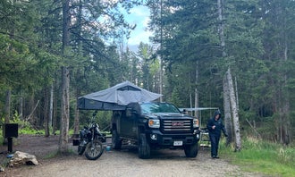 Camping near Cedar Mountain Dispersed: Little Sunlight Camping Area, Wapiti, Wyoming