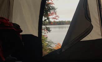 Magy C.'s photo of glamping accommodations at South Gemini Lake State Forest Campground near Grand Marais, MI