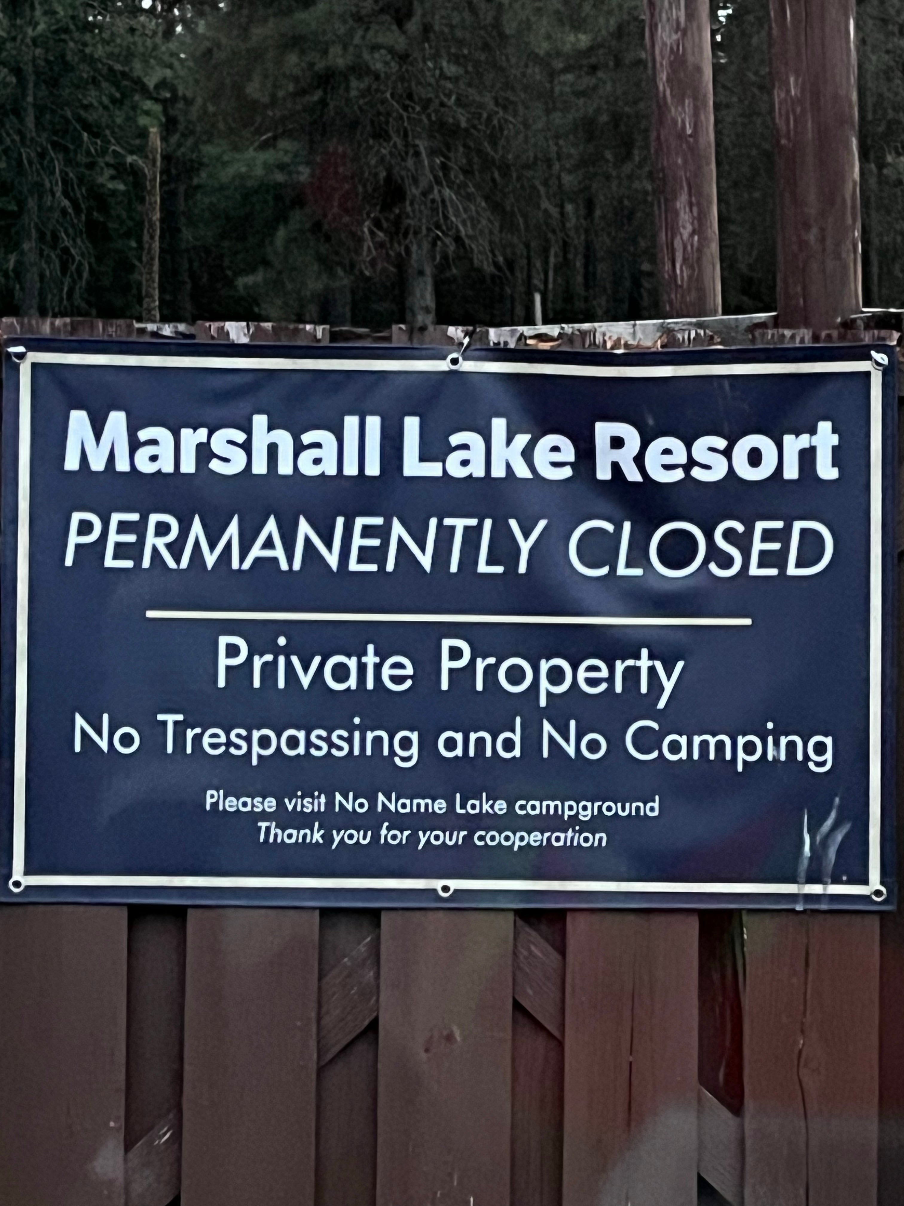 Camper submitted image from Marshall Lake - CLOSED - 4