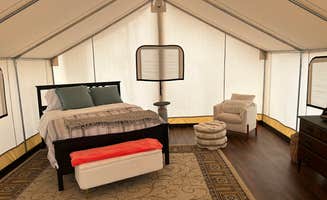 Christina A.'s photo of glamping accommodations at Growing Faith Farms & Retreat near Woodleaf, NC