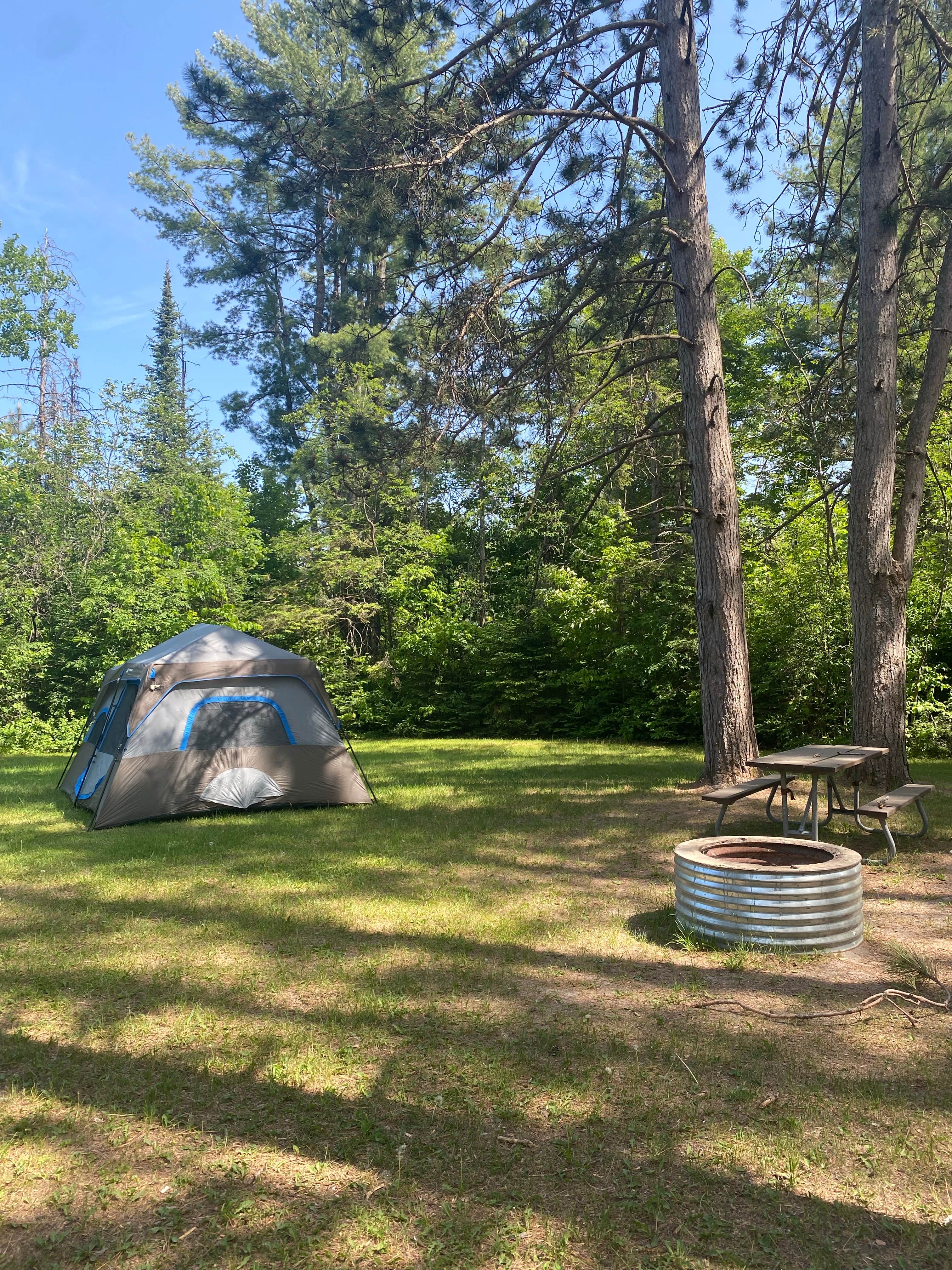 Camping near Drummond Island Township Park Campground: Munuscong River State Forest Campground, Kinross, Michigan