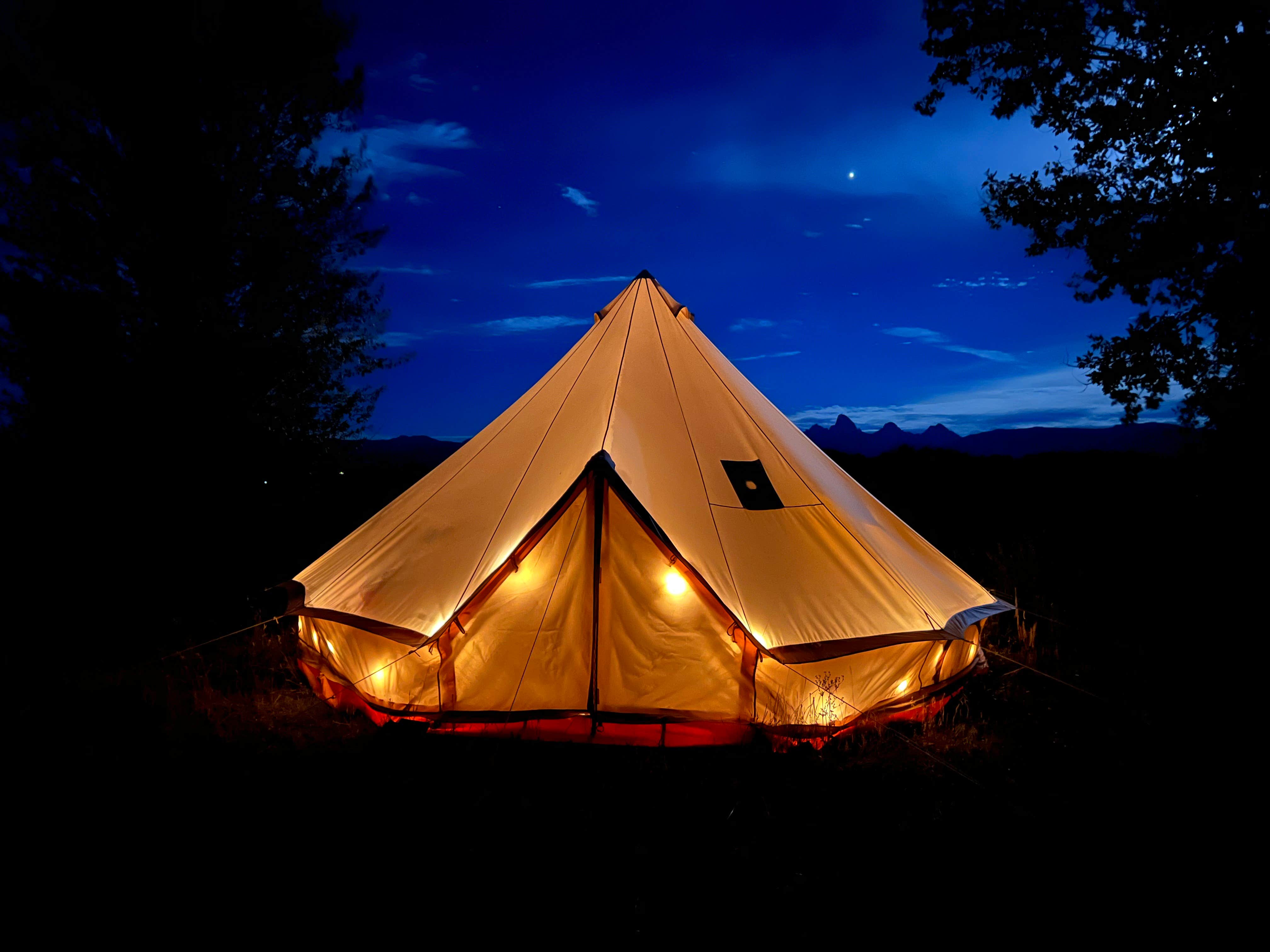 Camper submitted image from Teton View Tent - 1