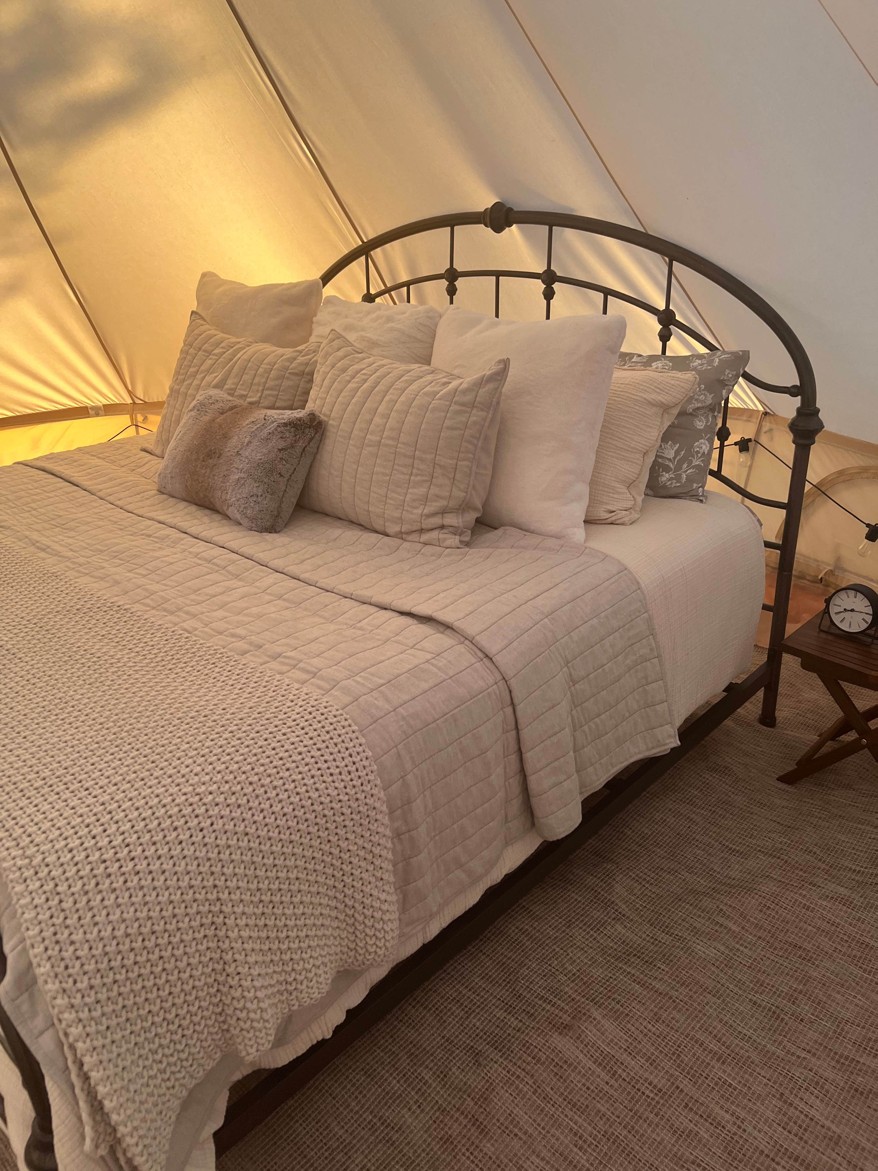 Paige L.'s photo of glamping accommodations at Teton View Tent near Teton Village, WY