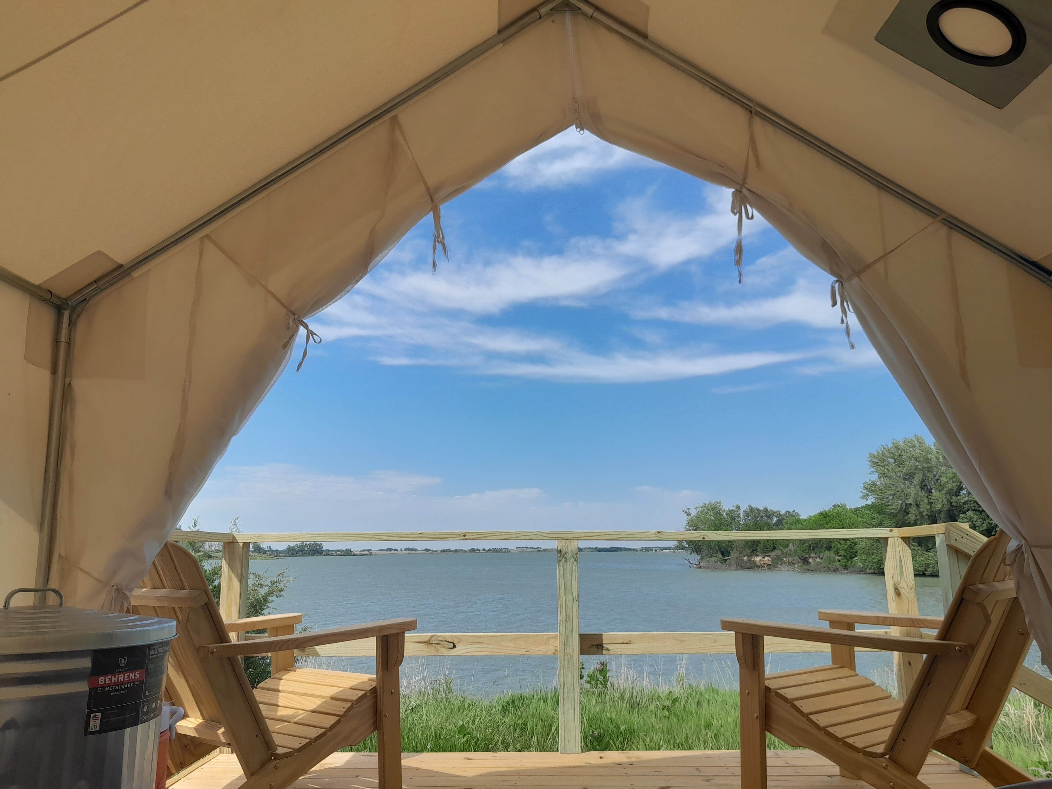 The Dyrt's photo at Tentrr State Park Site - Nebraska Sherman SRA ___ Redwood Lakeview C ___ Single Camp near Broken Bow, NE