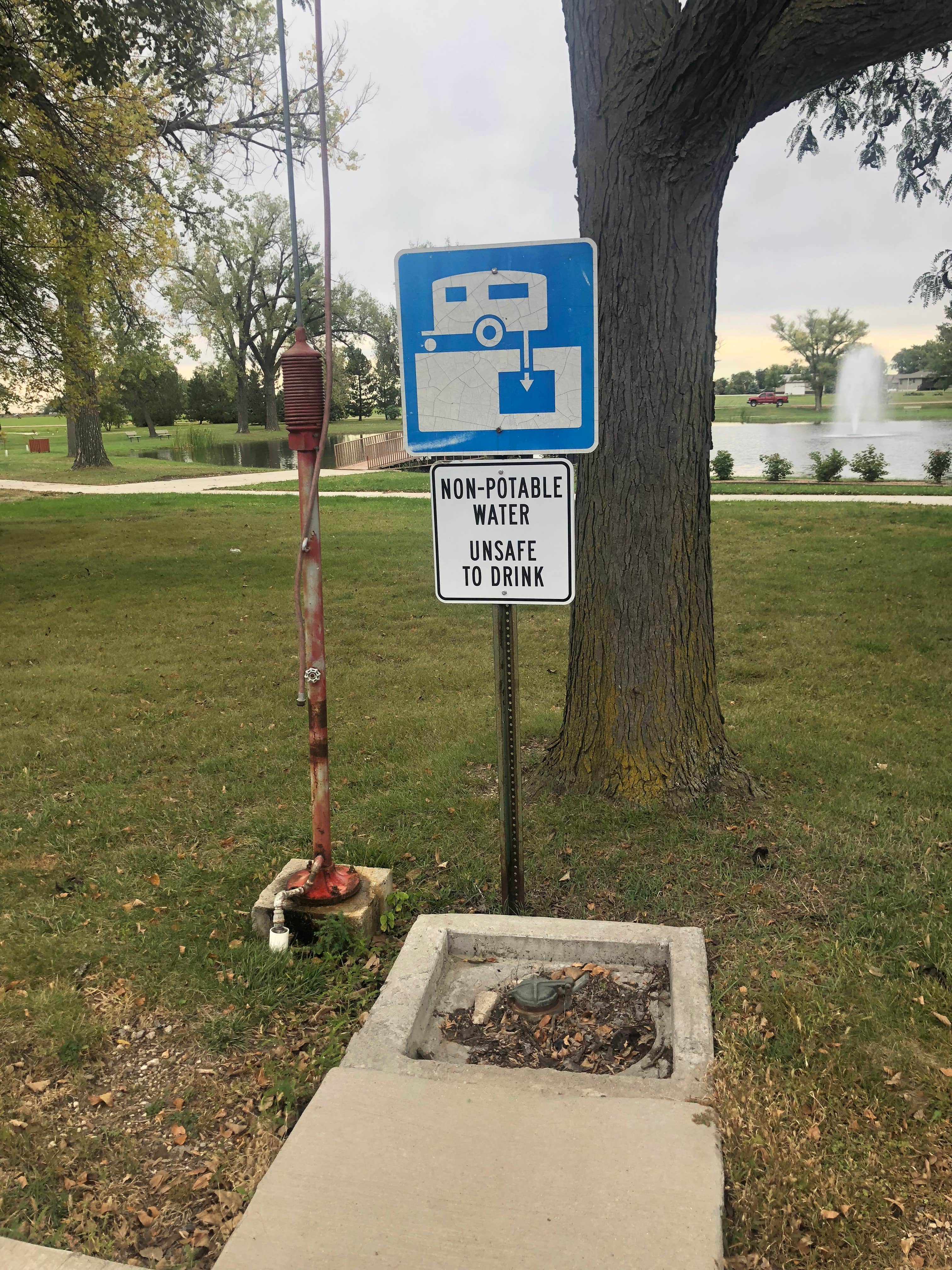 There is a dump station 