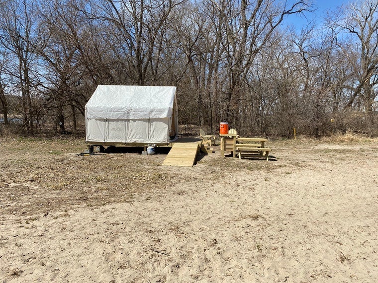 Camper submitted image from Tentrr State Park Site - Nebraska Louisville SRA Riverview A Single Camp - 1