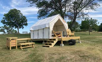The Dyrt's photo at Tentrr State Park Site - Nebraska Sherman SRA ___ East Ridge Lakeview I ___ Single Camp near St. Paul, NE
