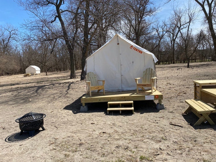 Camper submitted image from Tentrr State Park Site - Nebraska Louisville SRA Riverview D Single Camp - 1
