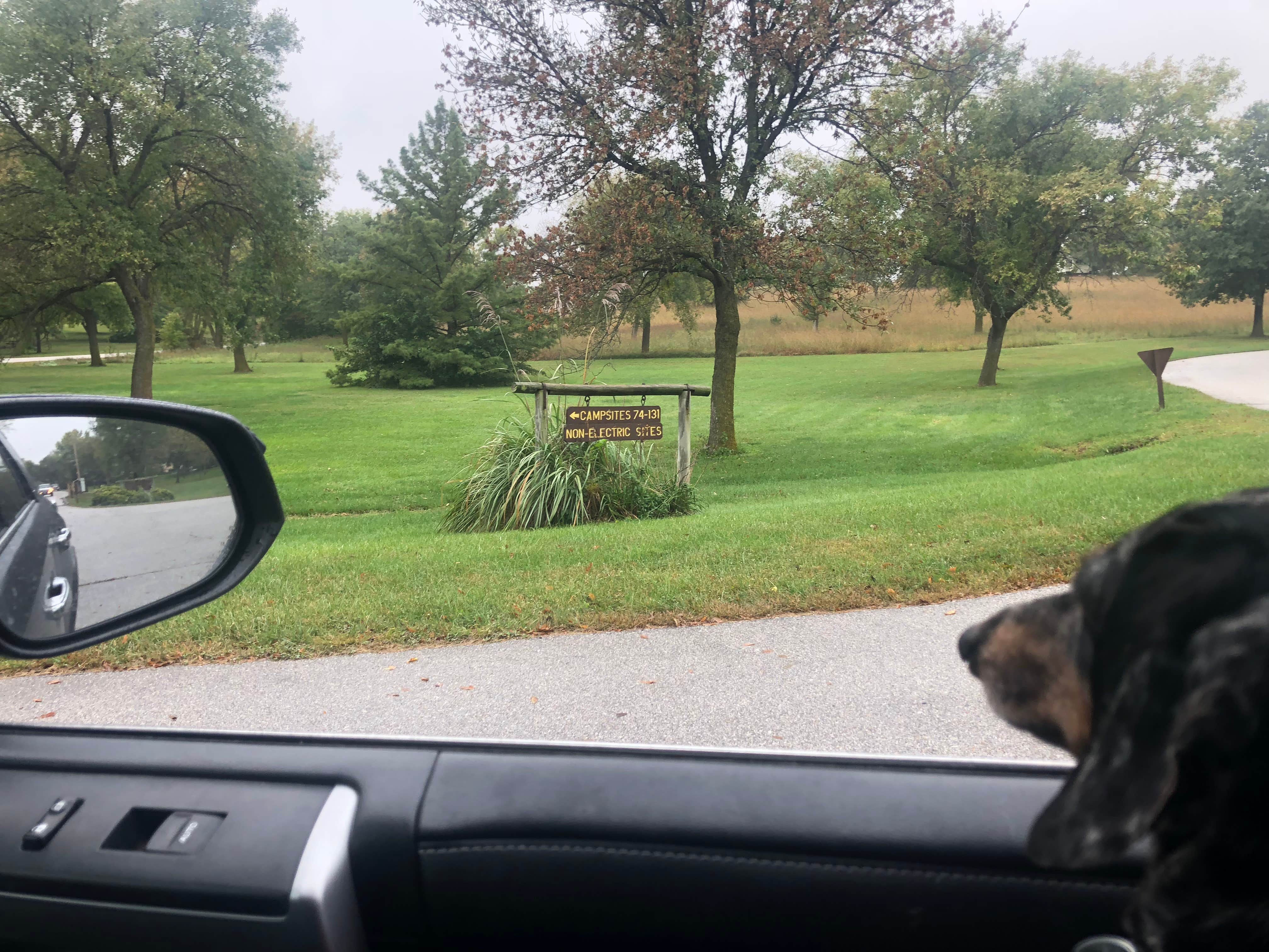 Shelly S.'s photo of camping with pets at Lakeview Campground — Pawnee State Recreation Area near Lincoln, NE