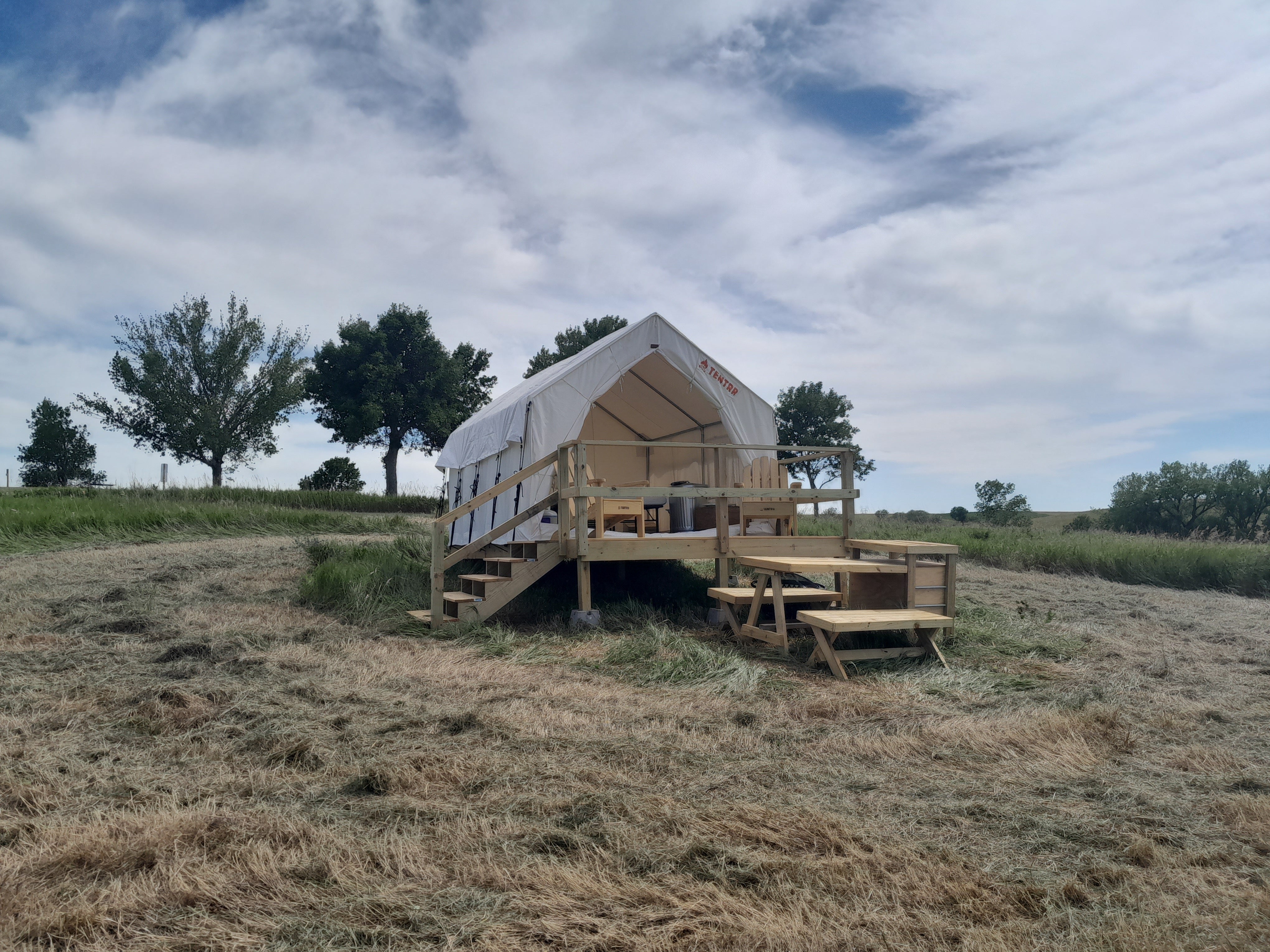 Camper submitted image from Tentrr State Park Site - Nebraska Sherman SRA ___ Redwood Lakeview A ___ Single Camp - 2
