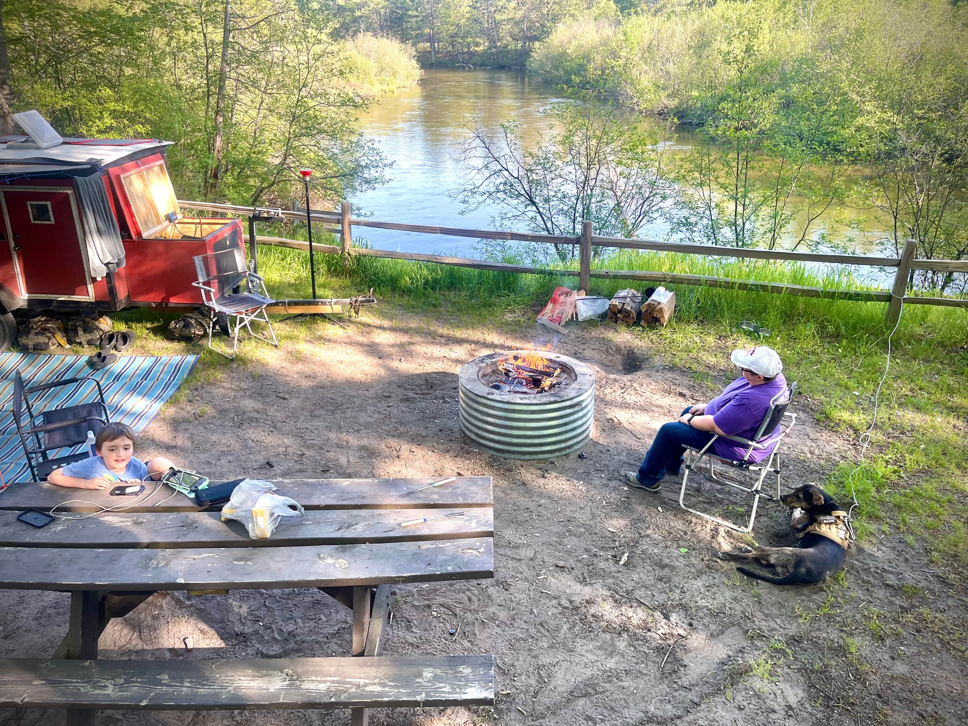 Chris S.'s photo at CCC Bridge State Forest Campground near Higgins Lake, MI