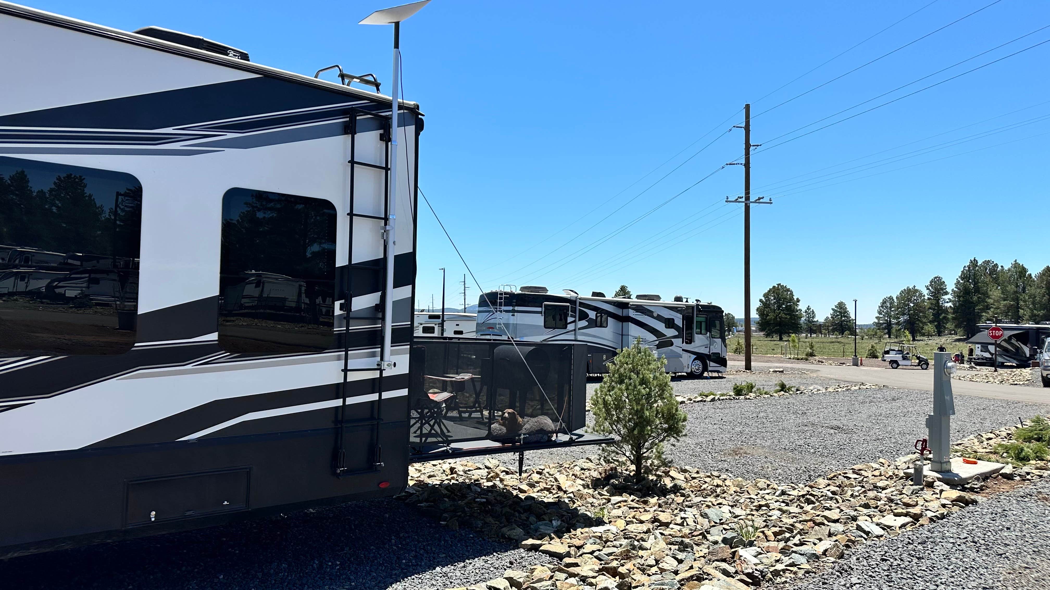 Roberts R.'s photo of camping with pets at Village Camp Flagstaff near Bellemont, AZ