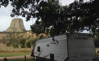Julie W.'s photo of rv camping at Devils Tower KOA near Moorcroft, WY