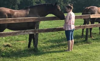 Joel R.'s photo of camping with a horse at Hansen's Hideaway near North Utica, IL