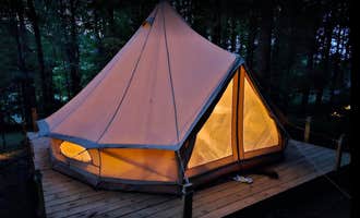 Camping near Blue Ridge Falls RV Resort: Yak Eco Camp, Rosman, North Carolina