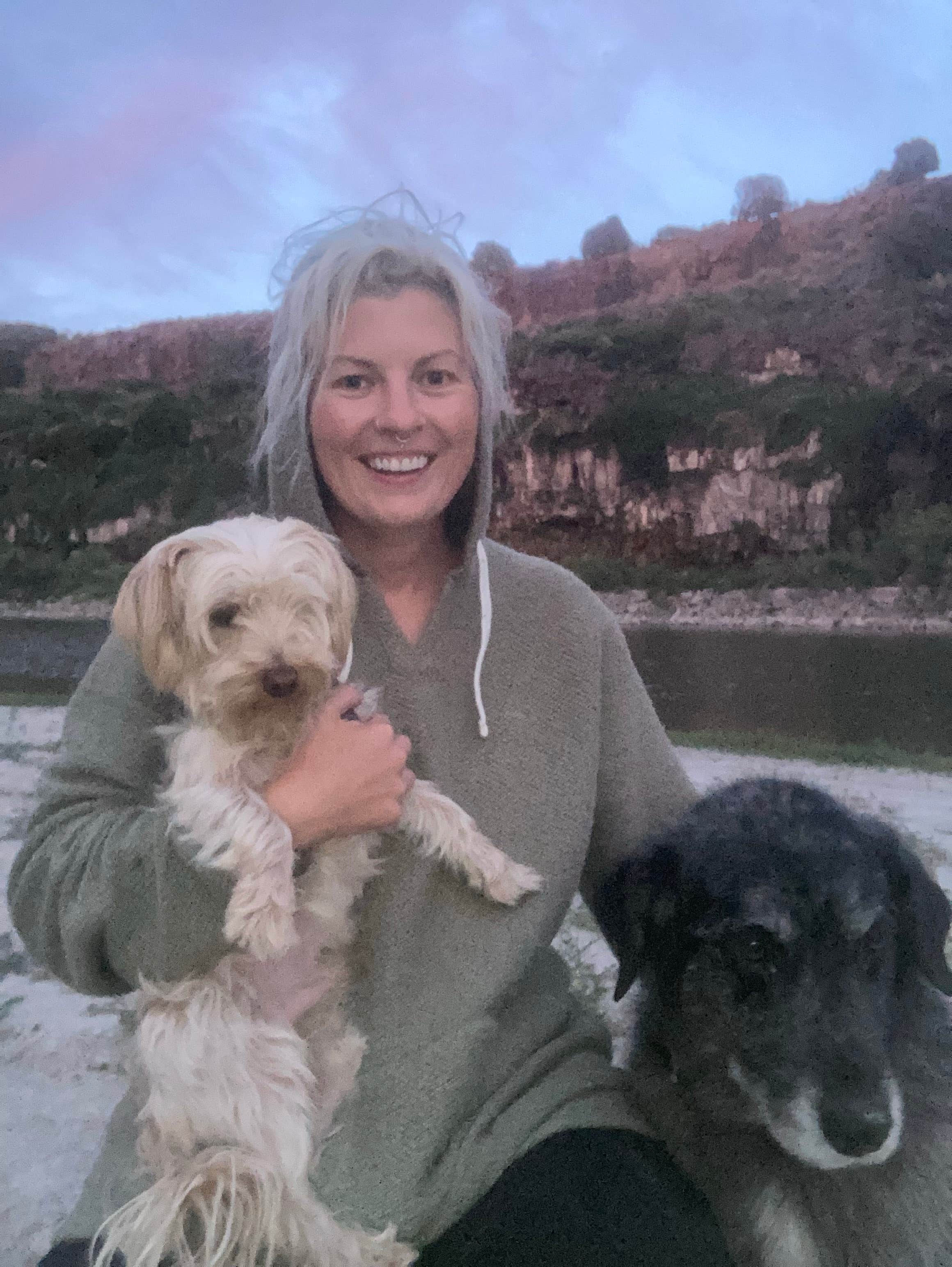 Ashley D.'s photo of camping with pets at Cauldron Linn BLM Dispersed near Jerome, ID