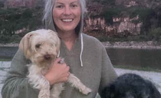 Ashley D.'s photo of camping with pets at Cauldron Linn BLM Dispersed near Burley, ID
