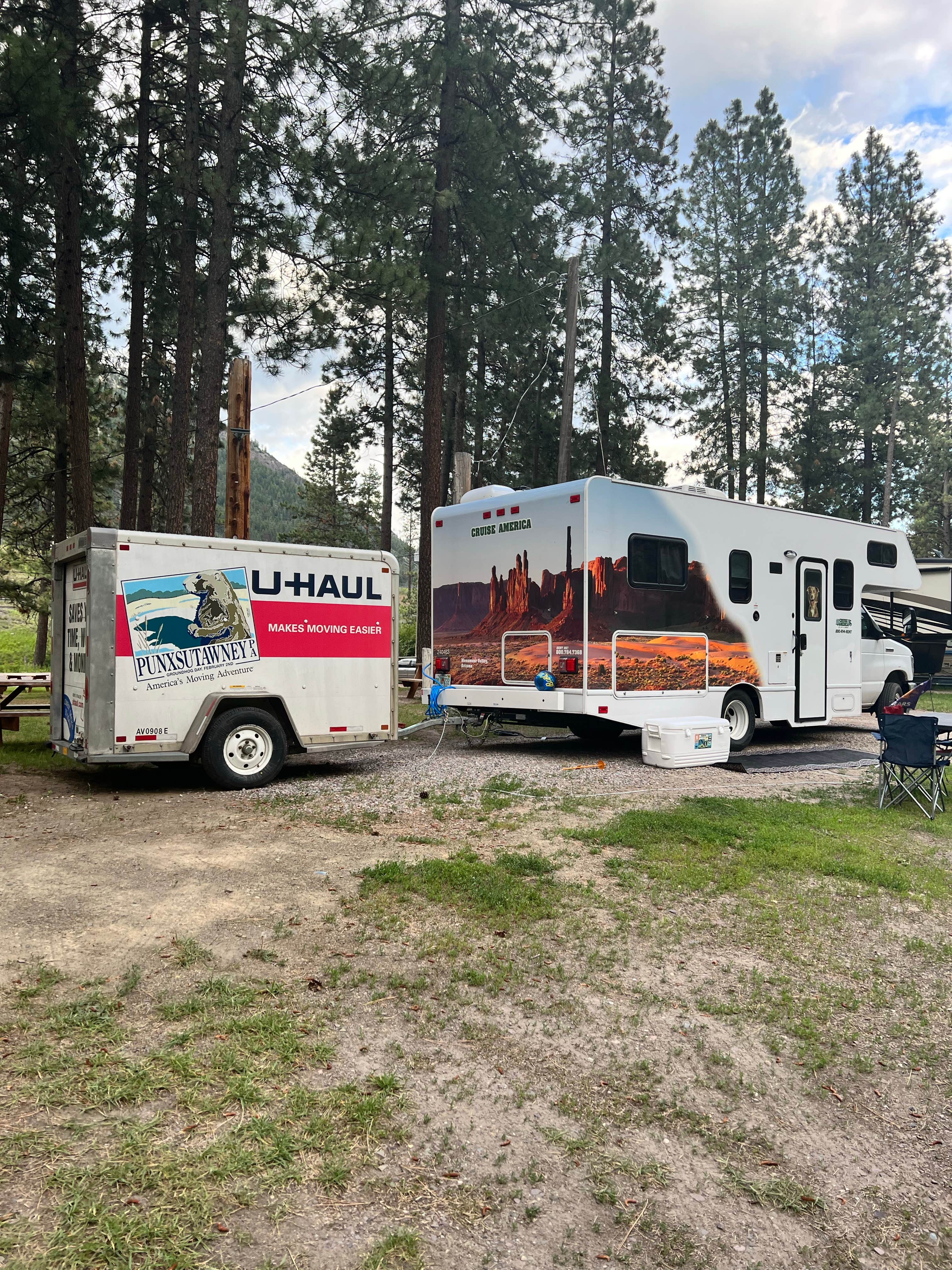 terri's photo of rv camping at River Edge Resort near Lolo National Forest