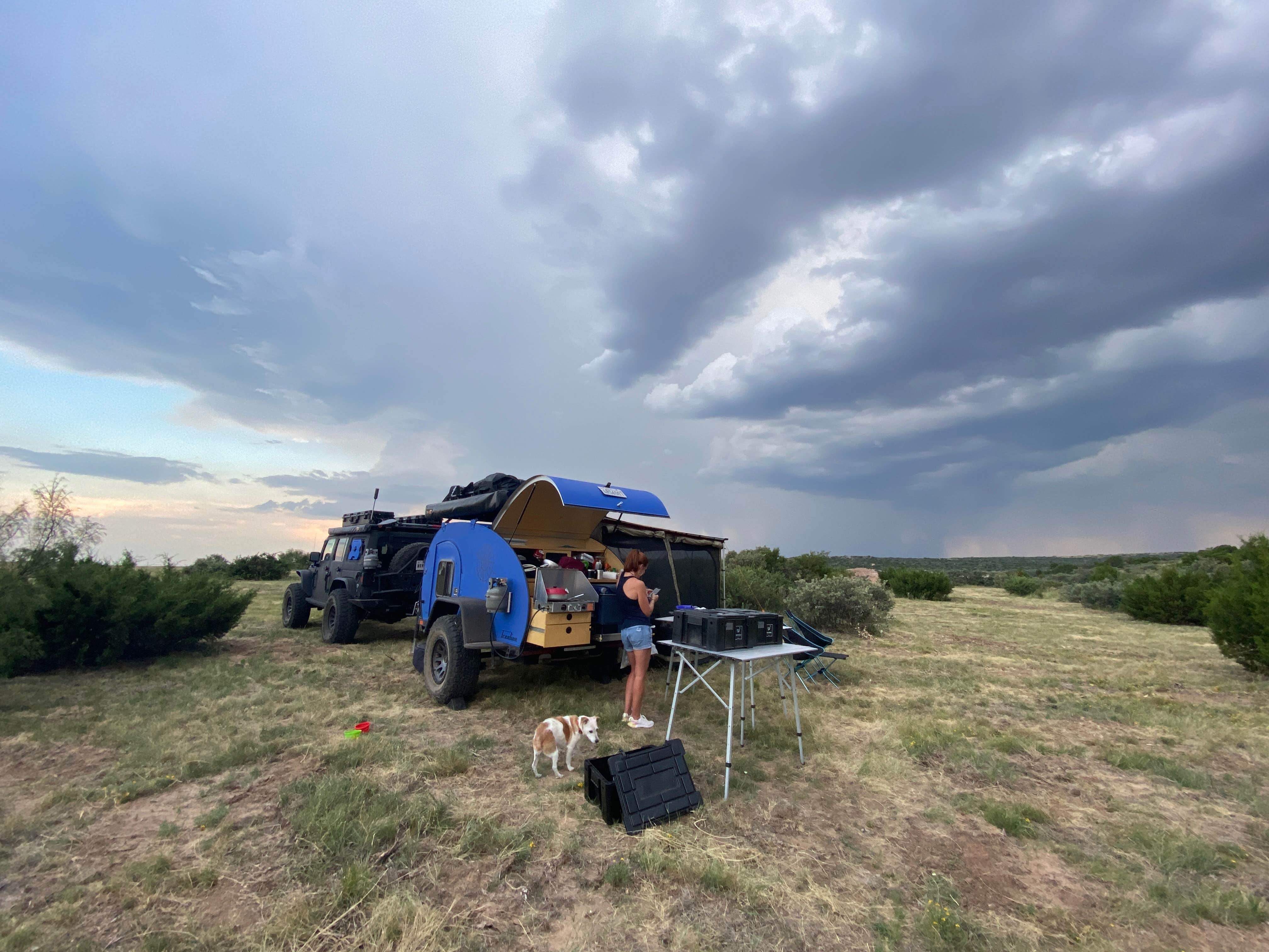 Peter N.'s photo of camping with pets at MERUS Adventure near Fritch, TX
