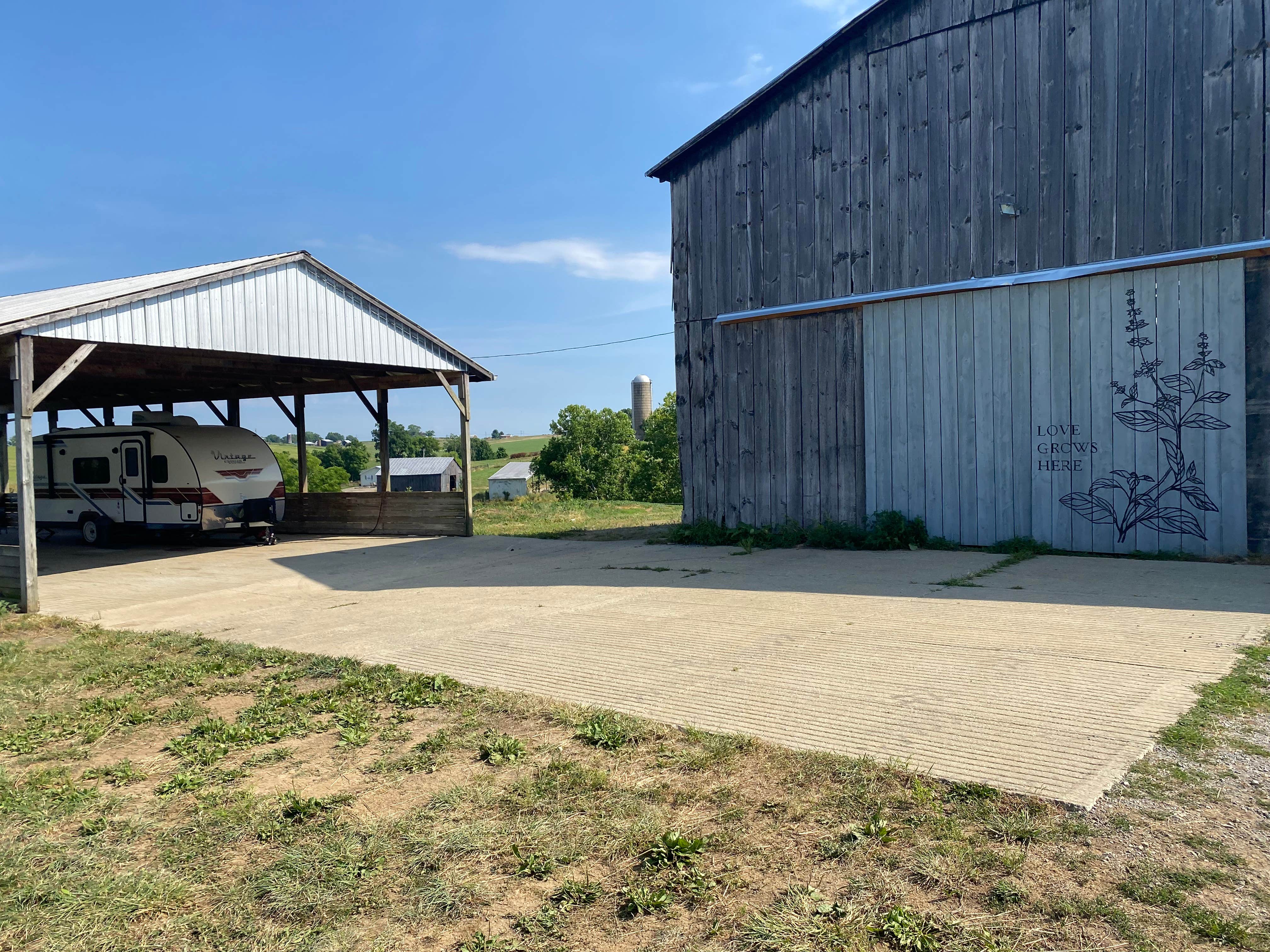 Camper-submitted photo at Rufus Ridge RV Barn at Haymark Farm near Maysville, KY