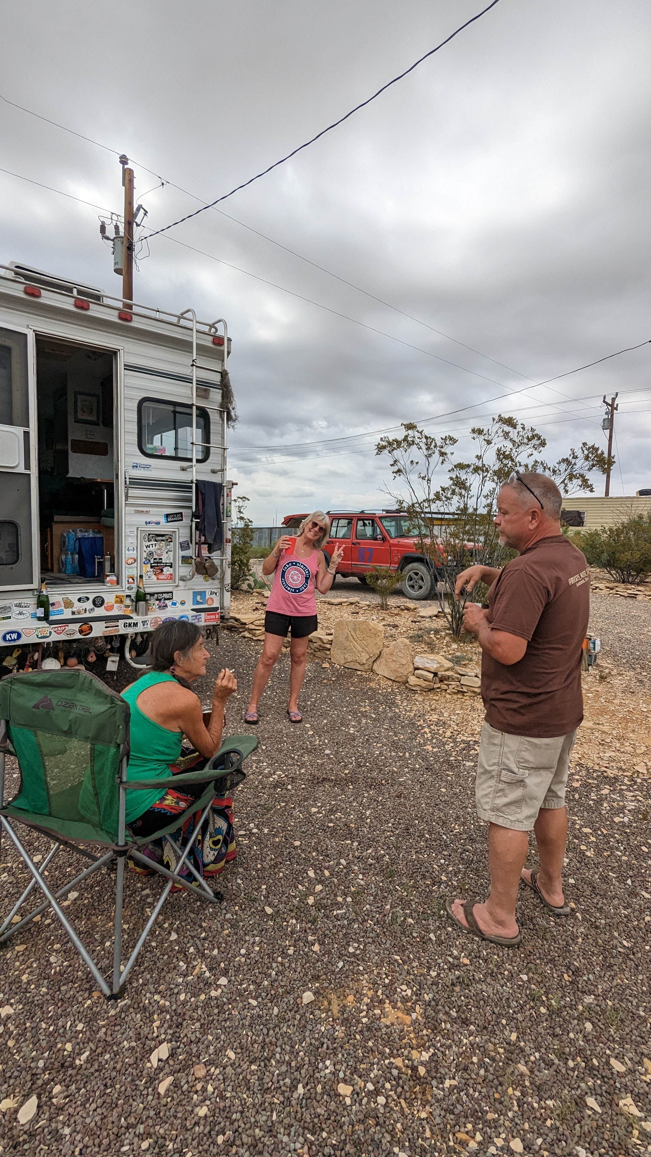 Elena H.'s photo of rv camping at Jomommas Rv Park near Terlingua, TX