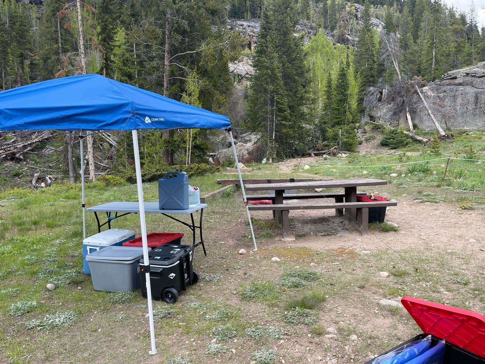 Candace G.'s photo of a dispersed camping area at Lincoln Creek Dispersed Campground near Basalt, CO