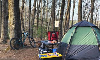 Camping near Travelers Rest-North Greenville KOA: DuPont Bike Retreat, Cedar Mountain, North Carolina