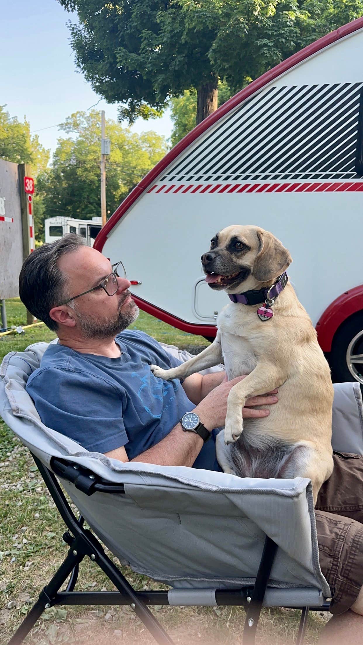 Stephanie S.'s photo of camping with pets at Johnny Appleseed Campground near Huntington, IN