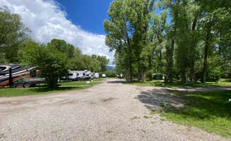 Melanie T.'s photo of camping with pets at Fireside Resort at Jackson Hole near Bridger-Teton National Forest