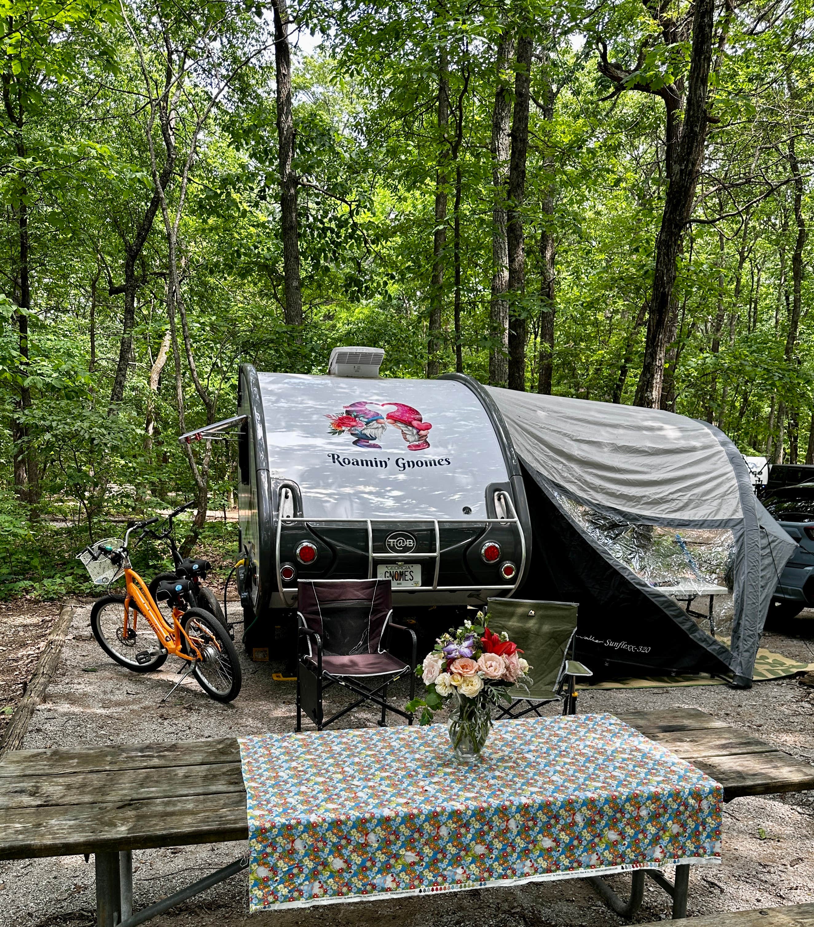 Rachel P.'s photo of tent camping at Monte Sano State Park Campground near Paint Rock, AL