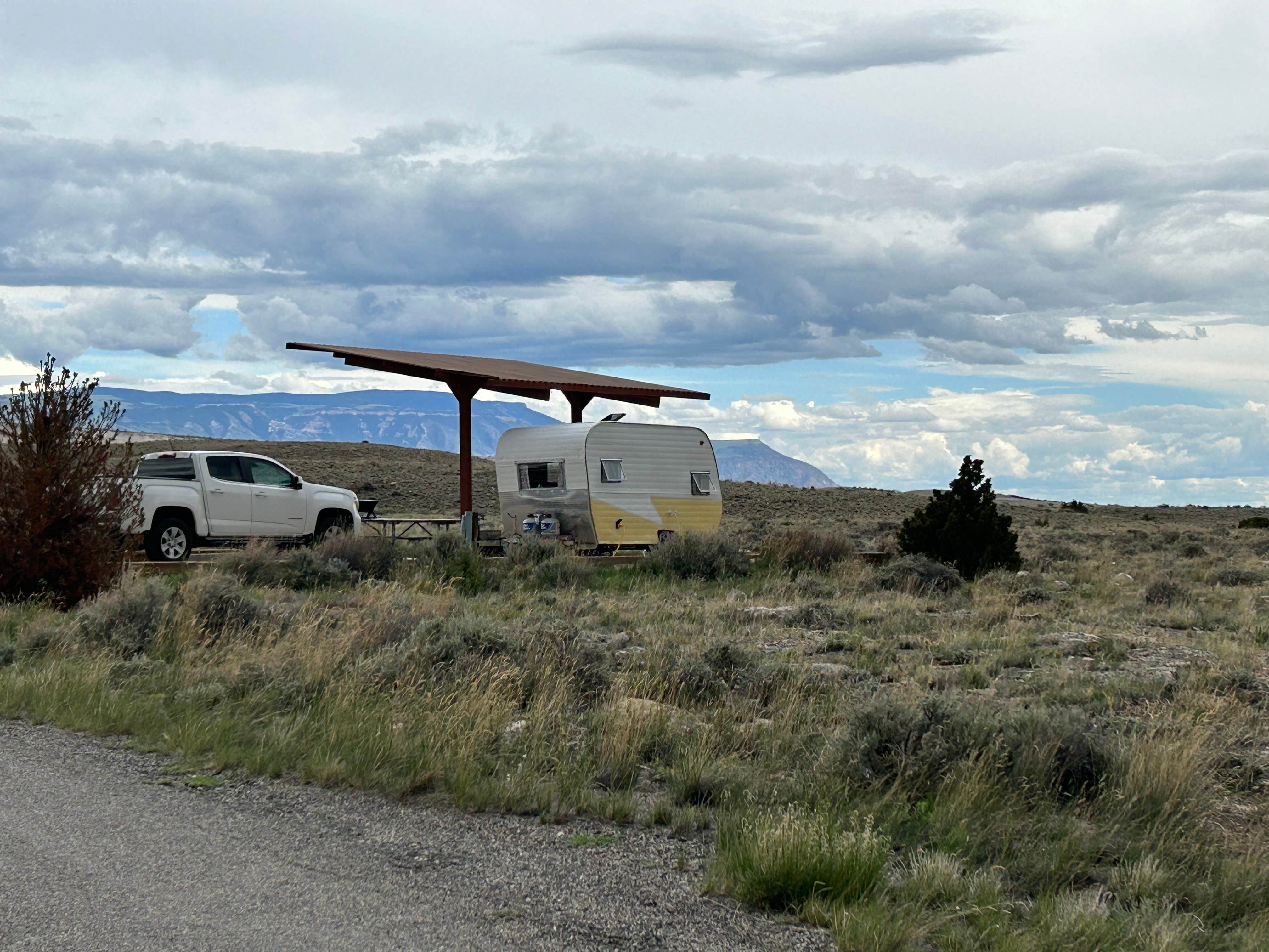 Kim N.'s photo of rv camping at Horseshoe Bend - Bighorn Canyon National Rec Area near Lovell, WY