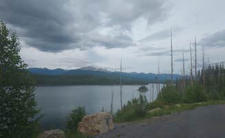 Noah E.'s photo of a dispersed camping area at Hungry Horse Reservoir Dispersed near Polebridge, MT