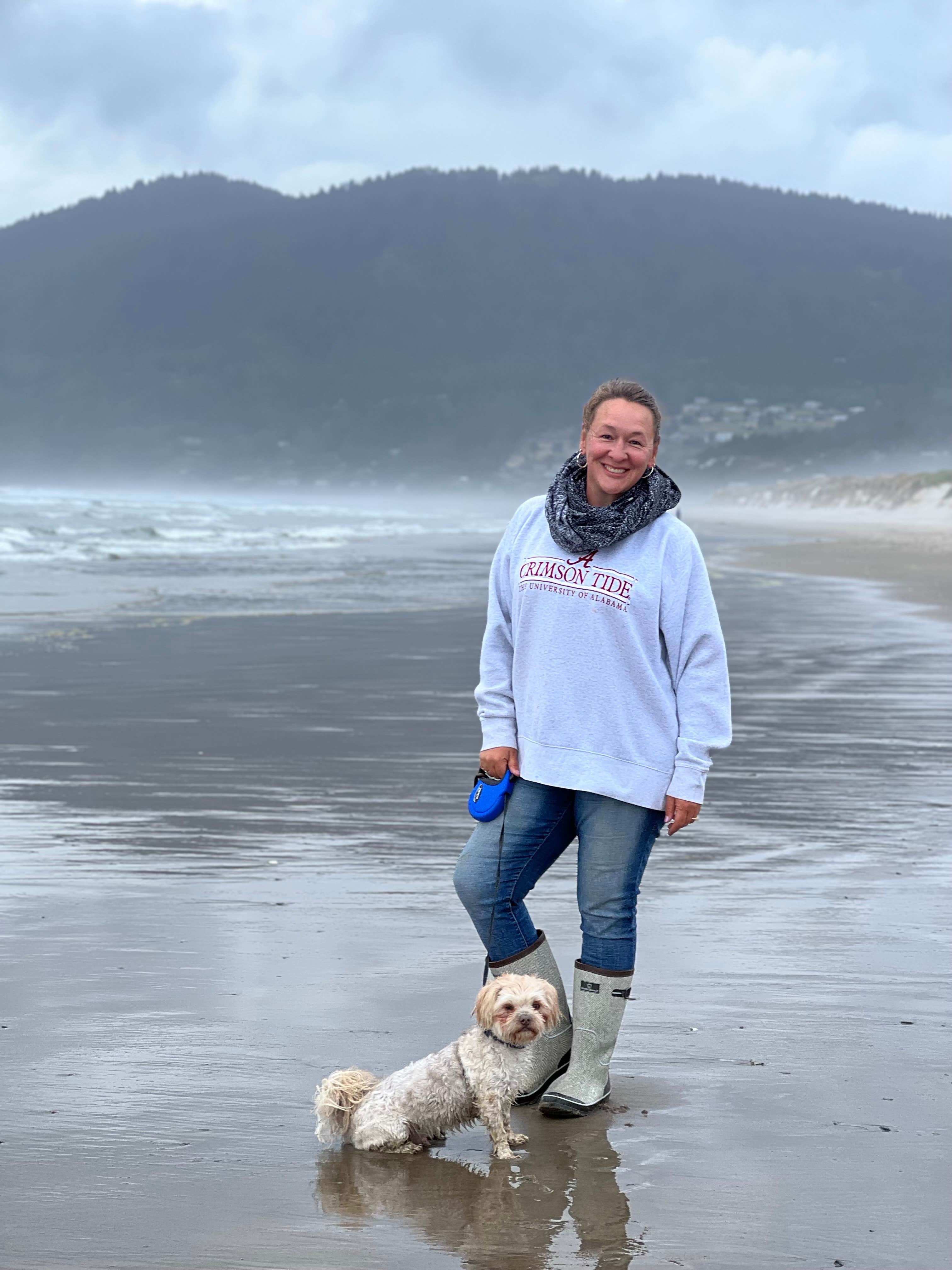 Melissa S.'s photo of camping with pets at Nehalem Bay State Park Campground in Oregon