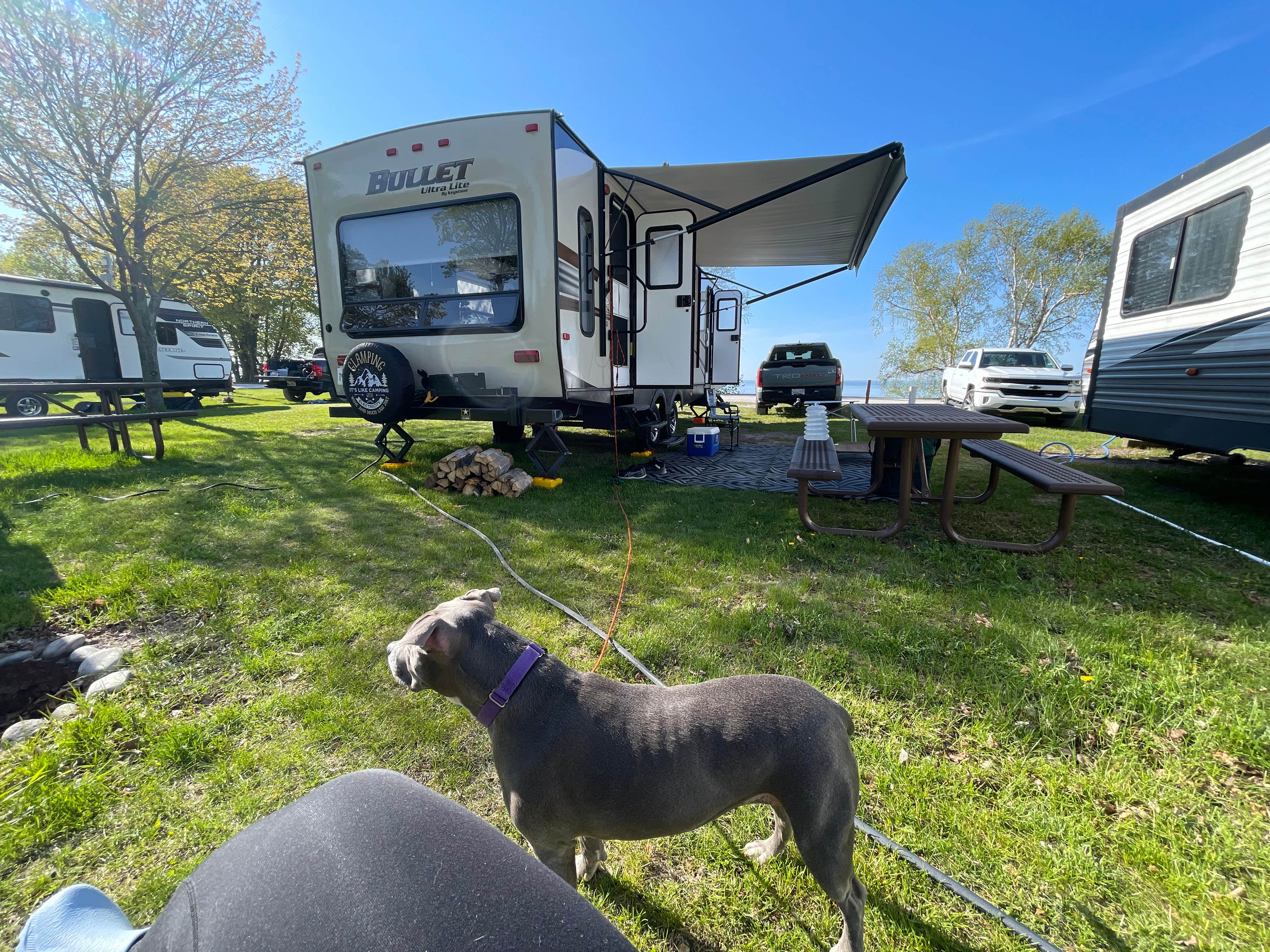 Annette I.'s photo of rv camping at Woodland Park Campground near Grand Marais, MI