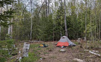 Amy G.'s photo of tent camping at South Lake Desor Campground — Isle Royale National Park near Isle Royale National Park
