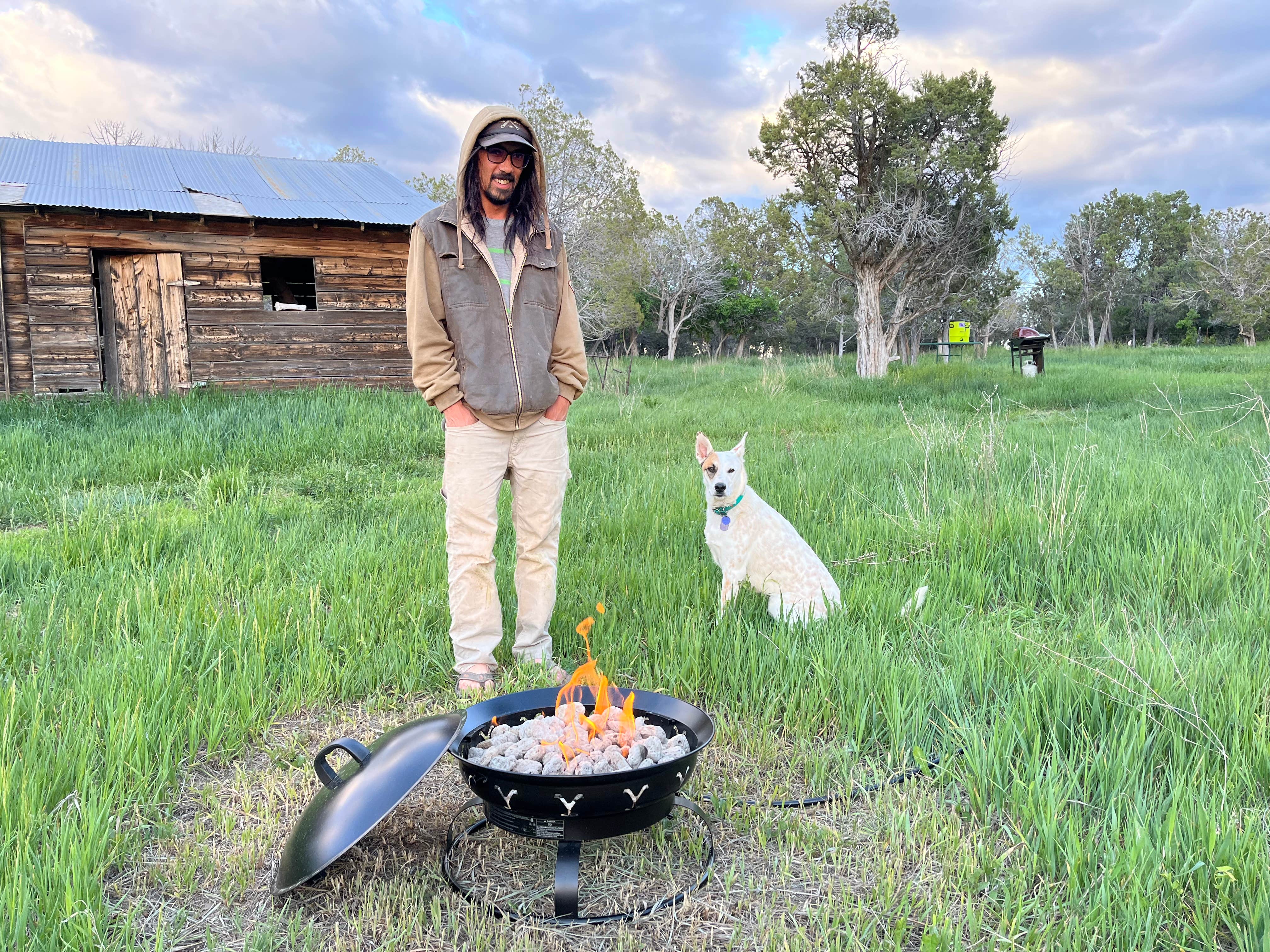 Lorena W.'s photo of camping with pets at Fourth Sister Farm near Aztec, NM